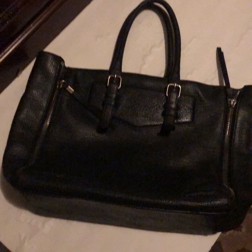 Black leather Aldo bag